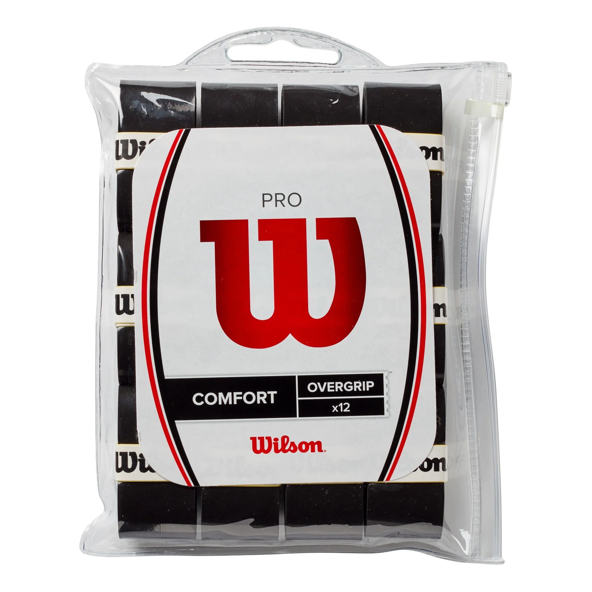 Wilson Pro Overgrip Confezione Da 12 - Nero 1 Wilson Pro Overgrip Confezione Da 12 - Nero