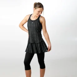 Tennis-Point Stripes Canottiera Edizione Speciale Donna - Nero, Bianco -Negozio di articoli sportivi da tennis 01728000 10