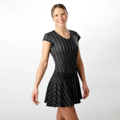 Tennis-Point Stripes Maglietta Edizione Speciale Donna - Nero, Bianco -Negozio di articoli sportivi da tennis 01729000 10