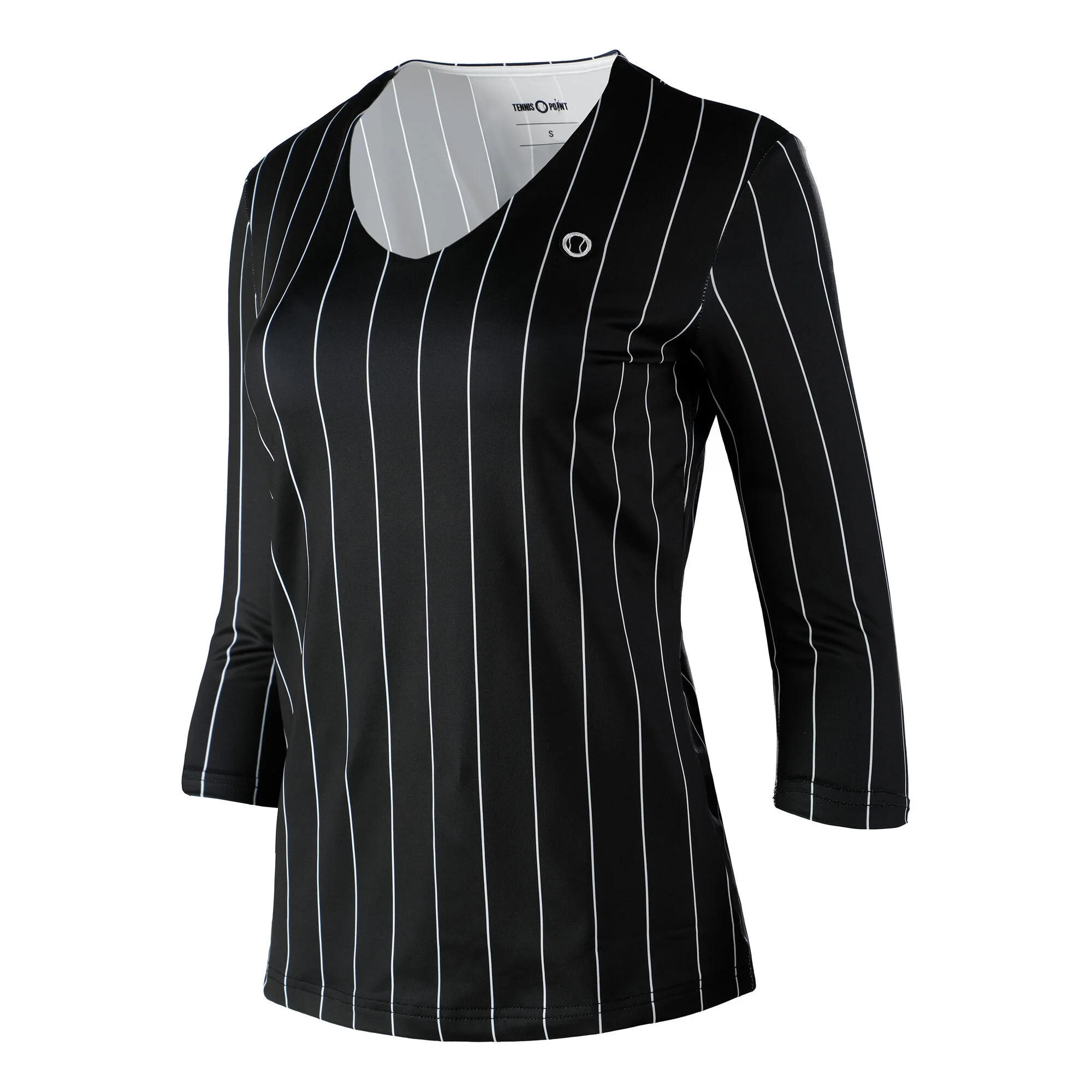 Tennis-Point Stripes Manica Lunga Edizione Speciale Donna - Nero, Bianco 1 Tennis-Point Stripes Manica Lunga Edizione Speciale Donna - Nero, Bianco