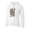 Tennis-Point Graffity Felpa Con Cappuccio Donna - Bianco, Multicolore