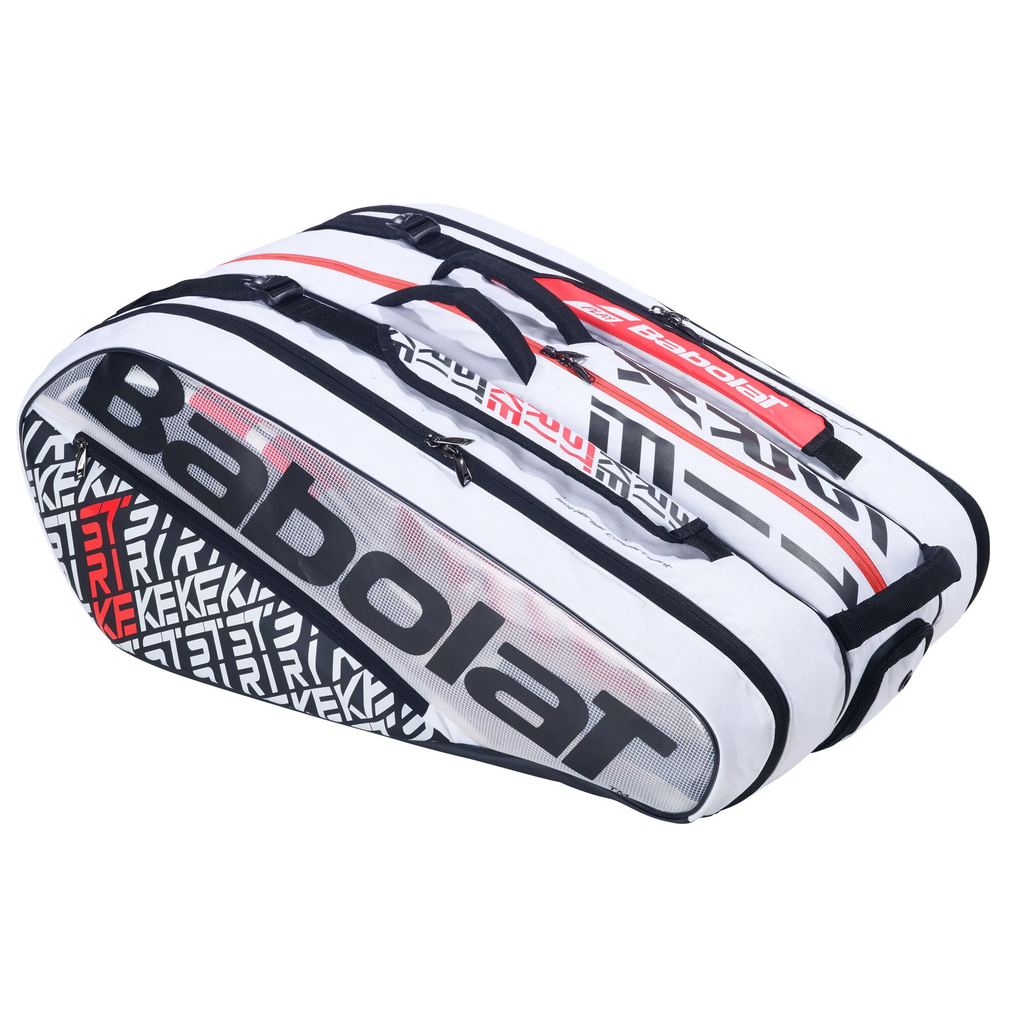 Babolat Pure Strike RH X12 Borsa Per Racchetta - Bianco, Rosso 6 Babolat Pure Strike RH X12 Borsa Per Racchetta - Bianco, Rosso - immagine 6