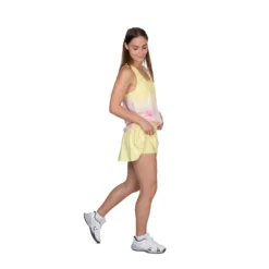 BIDI BADU Waris Tech 2in1 Canottiera Donna - Giallo, Rosa -Negozio di articoli sportivi da tennis 01788000 15
