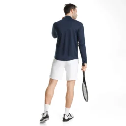 Tennis-Point Manica Lunga Edizione Speciale Uomini - Blu Scuro, Multicolore -Negozio di articoli sportivi da tennis 01851000 0 4