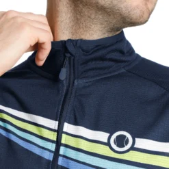 Tennis-Point Manica Lunga Edizione Speciale Uomini - Blu Scuro, Multicolore -Negozio di articoli sportivi da tennis 01851000 0 8