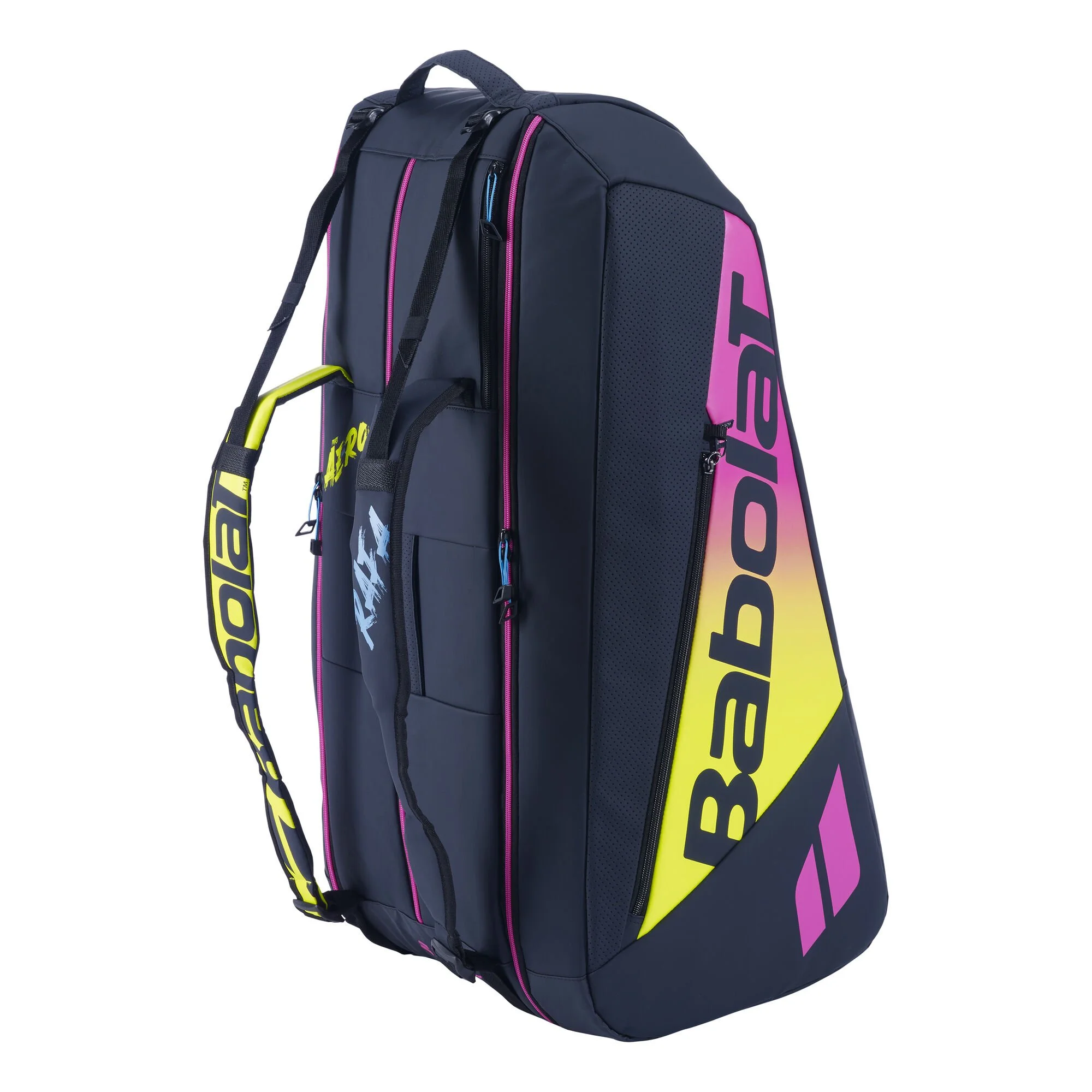 Babolat Rafael Nadal Pure Aero RH12 Borsa Per Racchetta - Nero, Arancione 2 Babolat Rafael Nadal Pure Aero RH12 Borsa Per Racchetta - Nero, Arancione - immagine 2