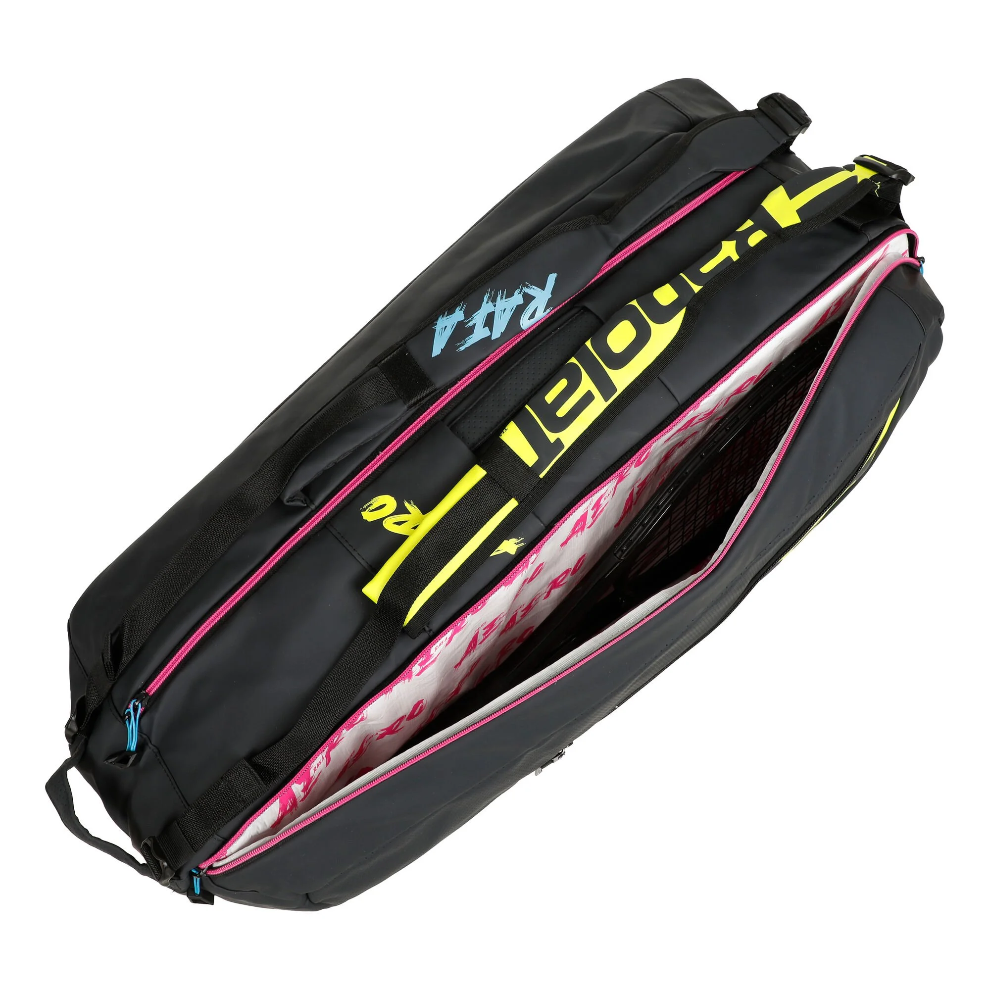 Babolat Rafael Nadal Pure Aero RH X6 Borsa Per Racchetta - Nero, Multicolore 4 Babolat Rafael Nadal Pure Aero RH X6 Borsa Per Racchetta - Nero, Multicolore - immagine 4