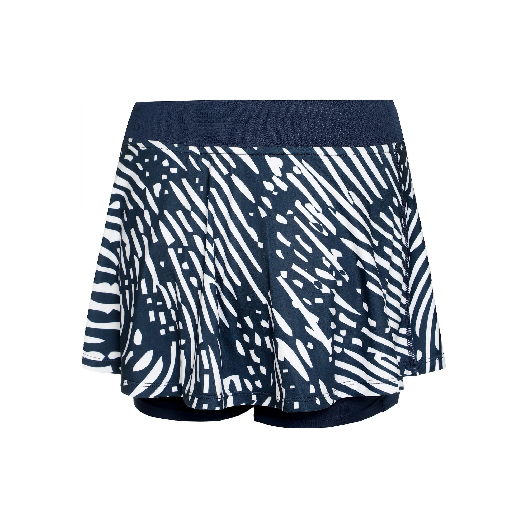 BIDI BADU Fingerprint Printed Wavy Gonna Donna - Blu Scuro, Bianco 2 BIDI BADU Fingerprint Printed Wavy Gonna Donna - Blu Scuro, Bianco - immagine 2