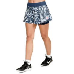 BIDI BADU Fingerprint Printed Wavy Gonna Donna - Blu Scuro, Bianco 13 BIDI BADU Fingerprint Printed Wavy Gonna Donna - Blu Scuro, Bianco -Negozio di articoli sportivi da tennis 01900000 0 5