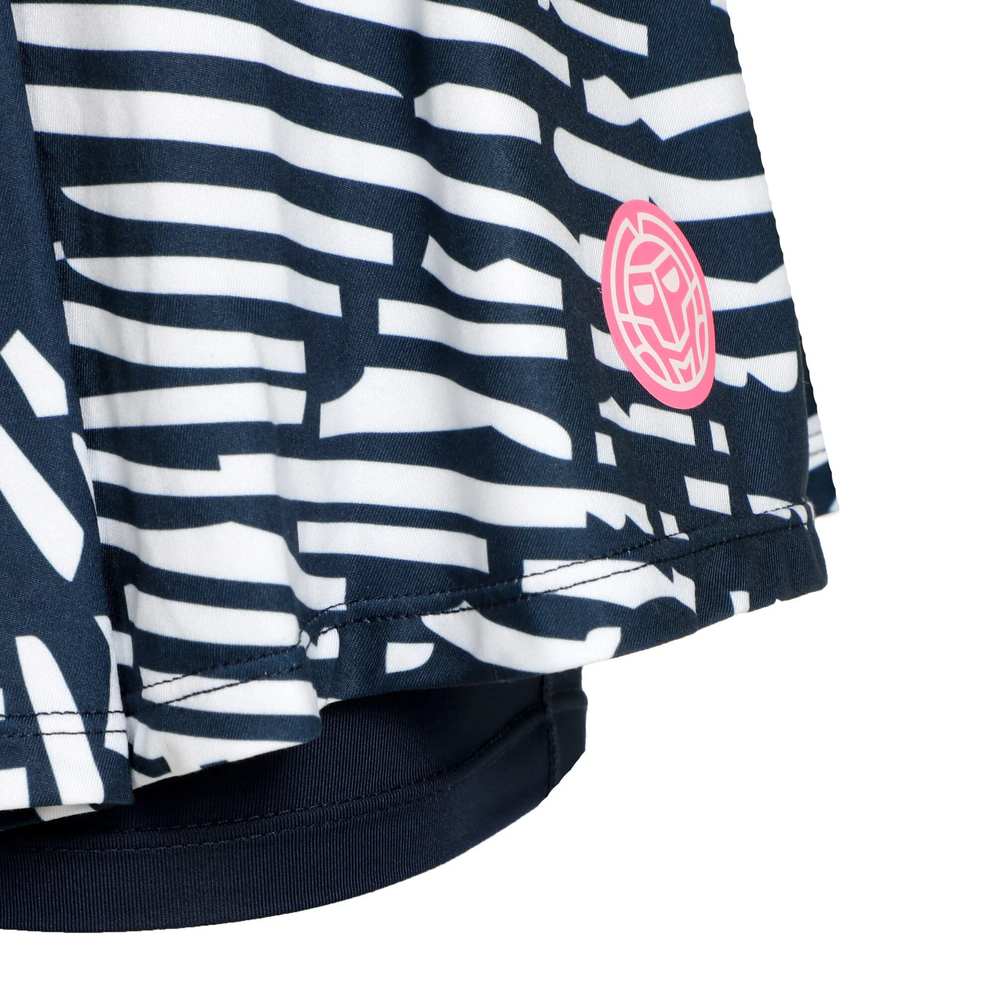 BIDI BADU Fingerprint Printed Wavy Gonna Donna - Blu Scuro, Bianco 9 BIDI BADU Fingerprint Printed Wavy Gonna Donna - Blu Scuro, Bianco - immagine 9