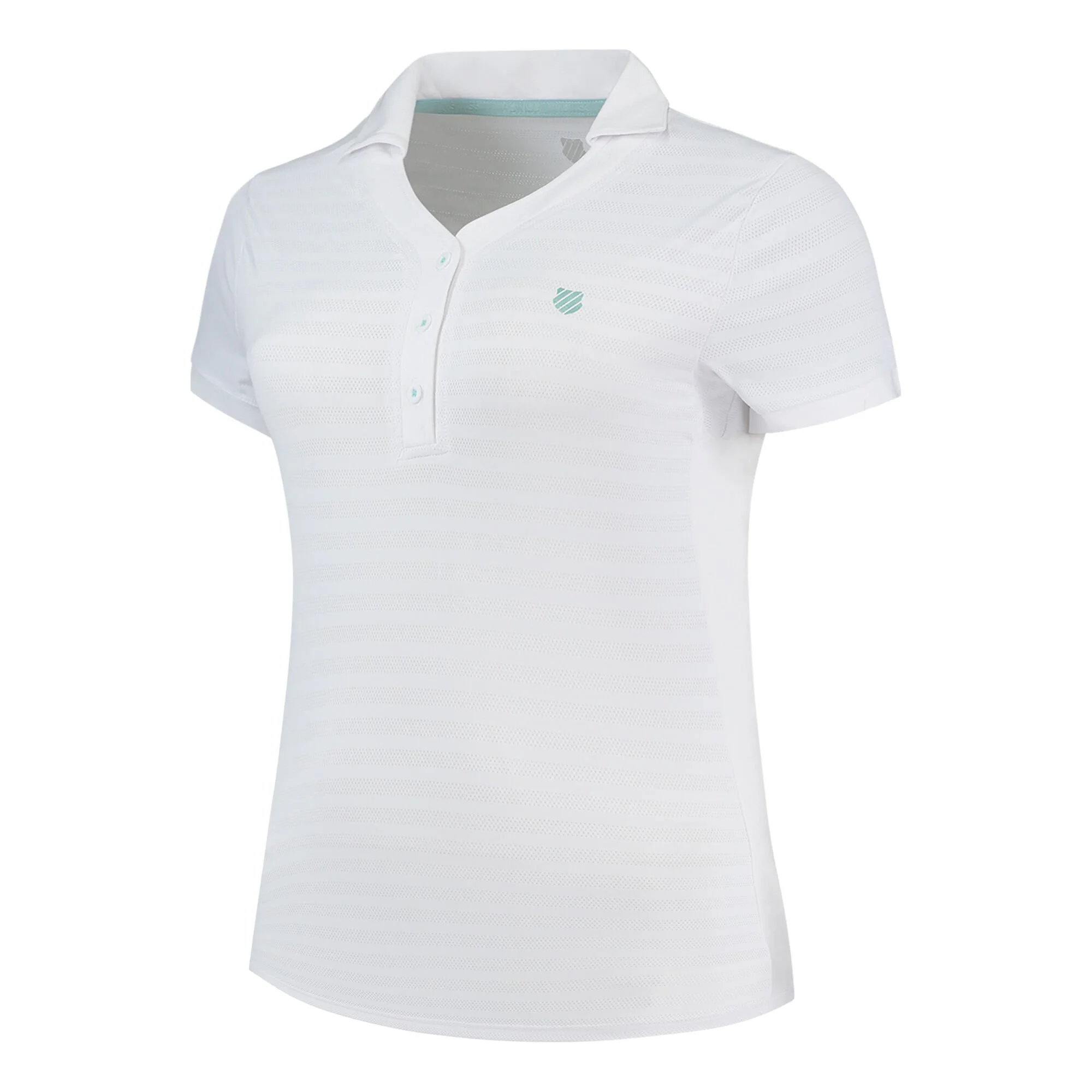 K-Swiss Hypercourt Polo 5 Polo Donna - Bianco 1 K-Swiss Hypercourt Polo 5 Polo Donna - Bianco