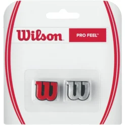 Wilson Pro Feel Antivibrazioni Confezione Da 2 - Argento, Rosso