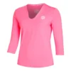 BIDI BADU Crew V-Neck Manica Lunga Donna - Rosa