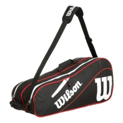 Wilson Advantage III Six Borsa Per Racchetta - Nero, Bianco -Negozio di articoli sportivi da tennis 0199200000 0 1
