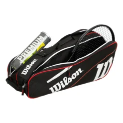Wilson Advantage III Six Borsa Per Racchetta - Nero, Bianco -Negozio di articoli sportivi da tennis 0199200000 11