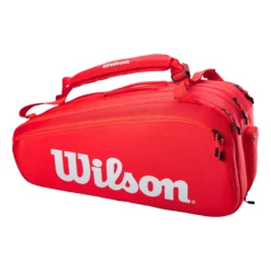 Wilson Super Tour Borsa Per Racchetta Da 15 - Rosso, Bianco -Negozio di articoli sportivi da tennis 0220500000 0 1