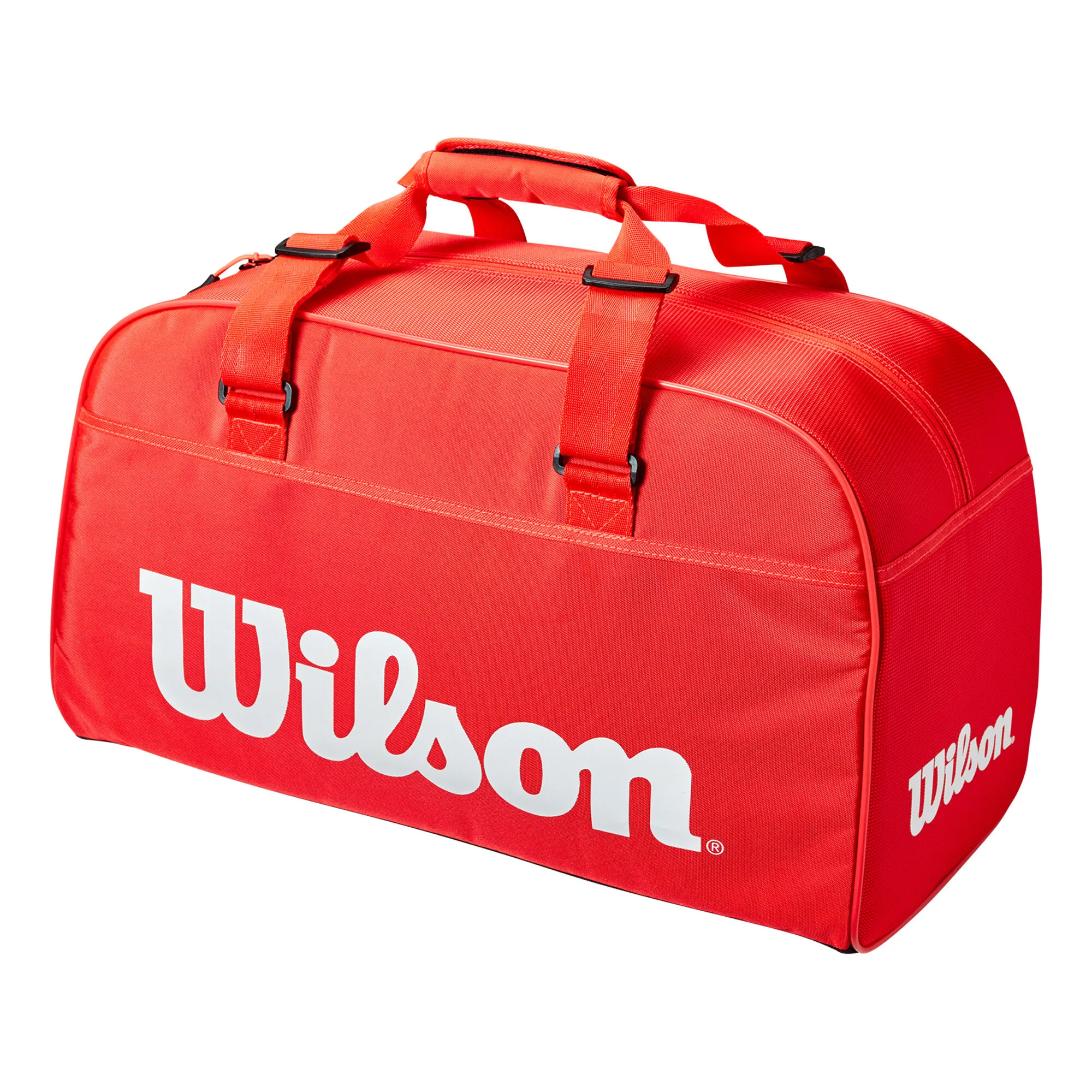 Wilson Super Tour Small Duffle Borsa Sportiva - Rosso, Bianco 2 Wilson Super Tour Small Duffle Borsa Sportiva - Rosso, Bianco - immagine 2