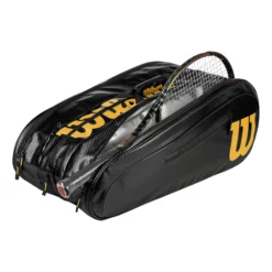 Wilson Elite Borsa Per Racchetta Da 15 Edizione Speciale - Nero, Oro -Negozio di articoli sportivi da tennis 0226500000 10