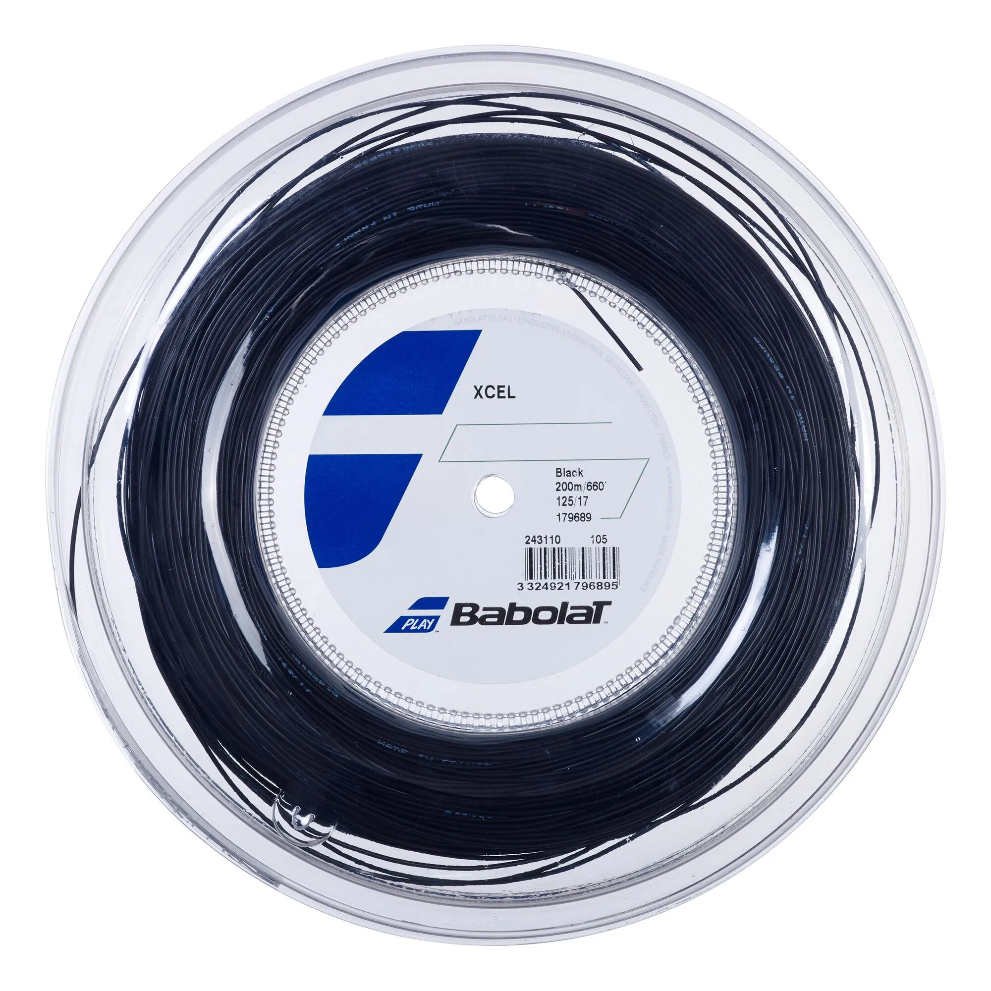 Babolat Xcel Rotolo Di Corde 200m - Nero 1 Babolat Xcel Rotolo Di Corde 200m - Nero