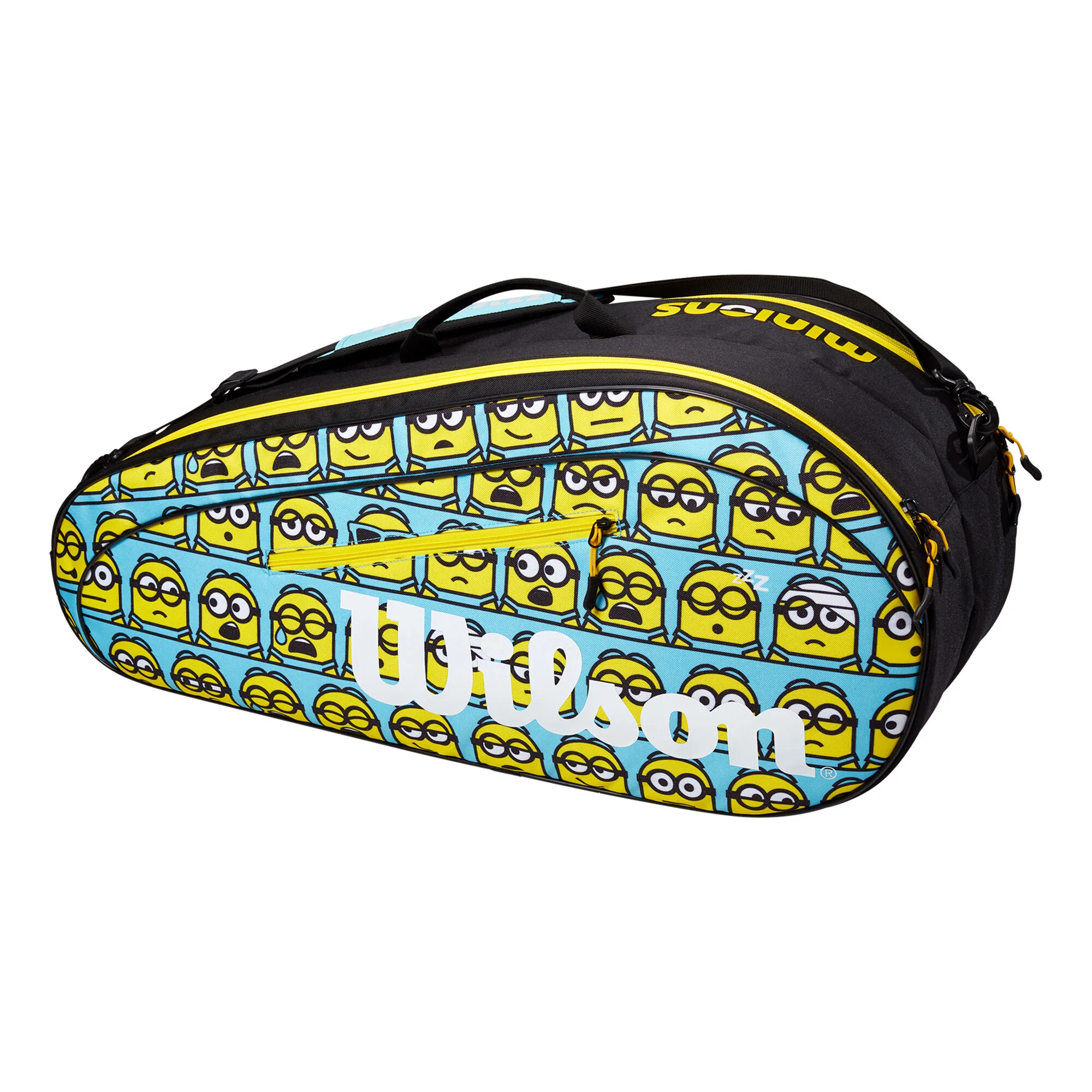 Wilson Minions 2.0 Team Borsa Per Racchetta Da 6 - Blu Chiaro, Giallo 2 Wilson Minions 2.0 Team Borsa Per Racchetta Da 6 - Blu Chiaro, Giallo - immagine 2