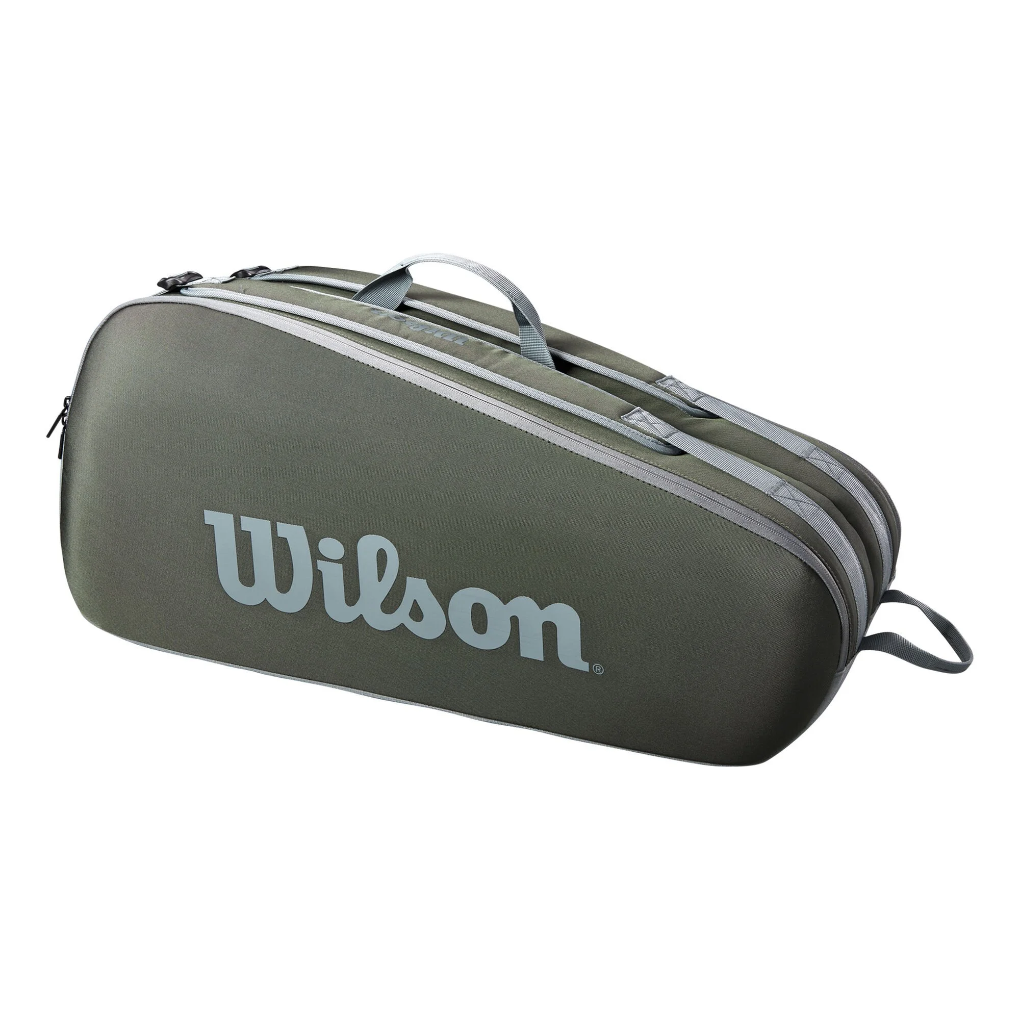 Wilson Tour Borsa Per Racchetta Da 6 - Verde Scuro 1 Wilson Tour Borsa Per Racchetta Da 6 - Verde Scuro