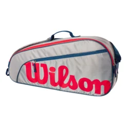 Wilson Junior Borsa Per Racchetta Da 3 - Grigio, Rosso 11 Wilson Junior Borsa Per Racchetta Da 3 - Grigio, Rosso -Negozio di articoli sportivi da tennis 0236800000 0 1