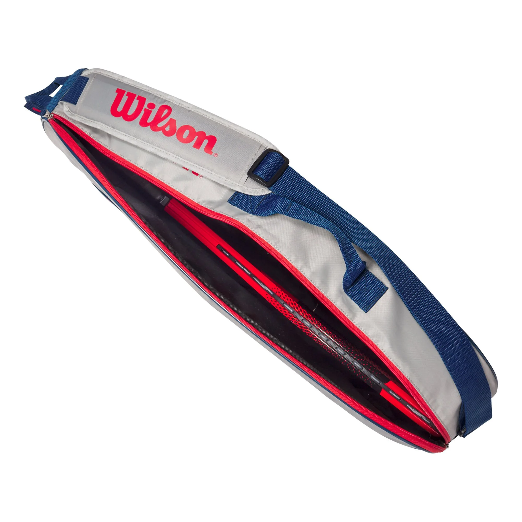 Wilson Junior Borsa Per Racchetta Da 3 - Grigio, Rosso 3 Wilson Junior Borsa Per Racchetta Da 3 - Grigio, Rosso - immagine 3