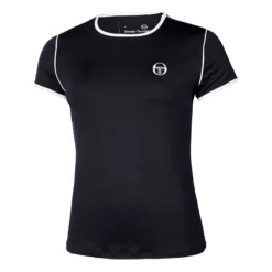 Sergio Tacchini TCP Maglietta Donna - Blu Scuro, Bianco