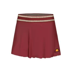 Ellesse Rachelle Gonna Donna - Rosso Scuro, Oro