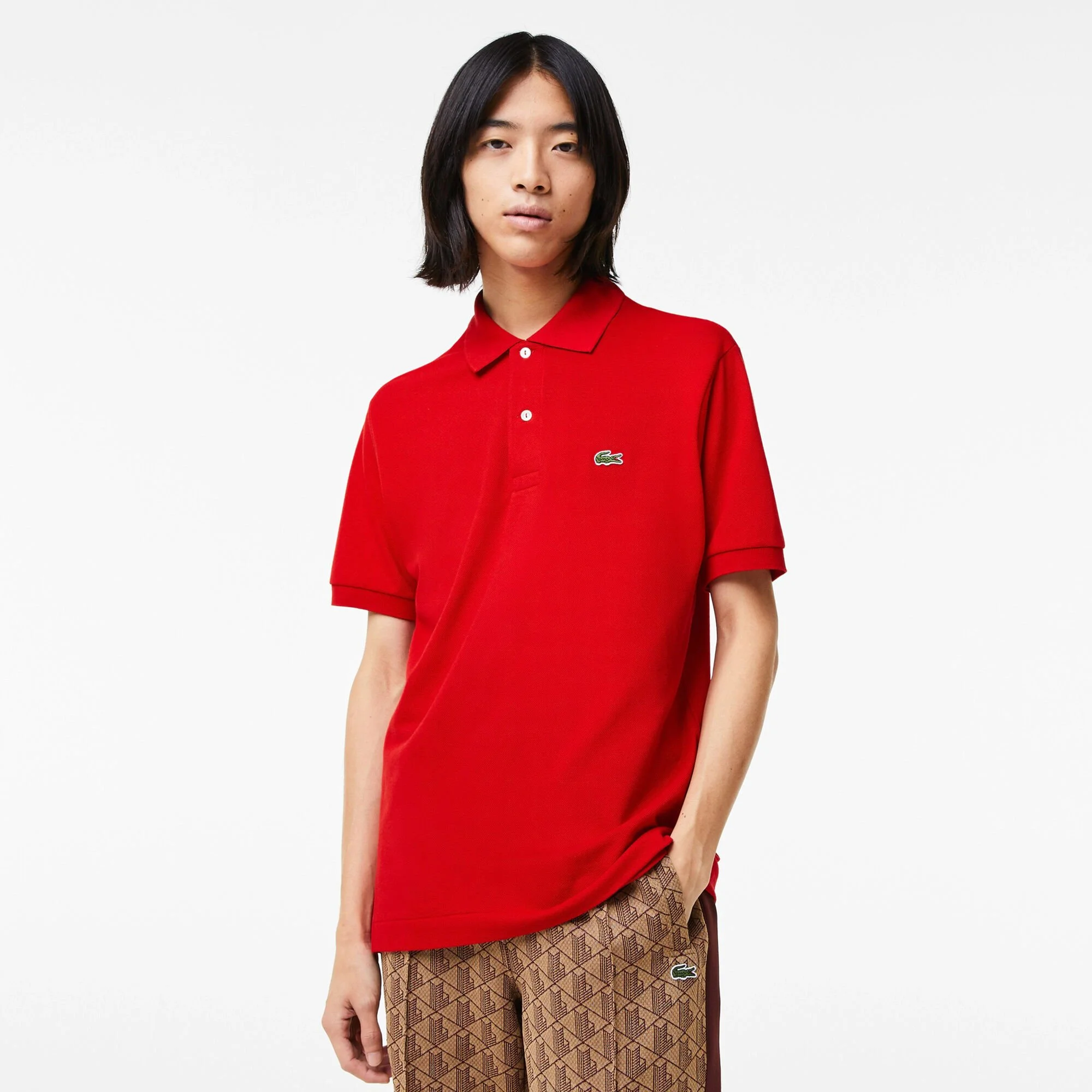 Lacoste Core Essentials Polo Uomini - Rosso 4 Lacoste Core Essentials Polo Uomini - Rosso - immagine 4