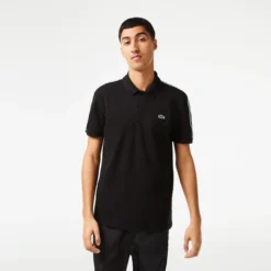 Lacoste Core Graphics Polo Uomini - Nero -Negozio di articoli sportivi da tennis 03857000 13