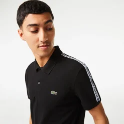 Lacoste Core Graphics Polo Uomini - Nero -Negozio di articoli sportivi da tennis 03857000 16