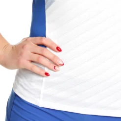 Lotto Tech 1 D2 Canottiera Donna - Bianco, Blu -Negozio di articoli sportivi da tennis 03883000 0 9