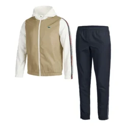 Lacoste Tuta Da Allenamento Uomini - Beige, Bianco