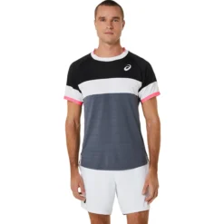 Asics Match Top Tee Maglietta Uomini - Nero, Rosso -Negozio di articoli sportivi da tennis 05304000 13