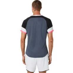 Asics Match Top Tee Maglietta Uomini - Nero, Rosso -Negozio di articoli sportivi da tennis 05304000 15