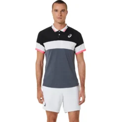 Asics Match Polo Uomini - Nero, Rosso -Negozio di articoli sportivi da tennis 05306000 13