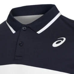 Asics Court Polo Uomini - Bianco, Blu Scuro 9 Asics Court Polo Uomini - Bianco, Blu Scuro -Negozio di articoli sportivi da tennis 05313000 10