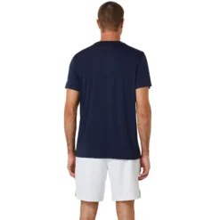 Asics Court GPX Tee Maglietta Uomini - Blu Scuro, Bianco -Negozio di articoli sportivi da tennis 05319000 14