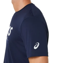 Asics Court GPX Tee Maglietta Uomini - Blu Scuro, Bianco -Negozio di articoli sportivi da tennis 05319000 17