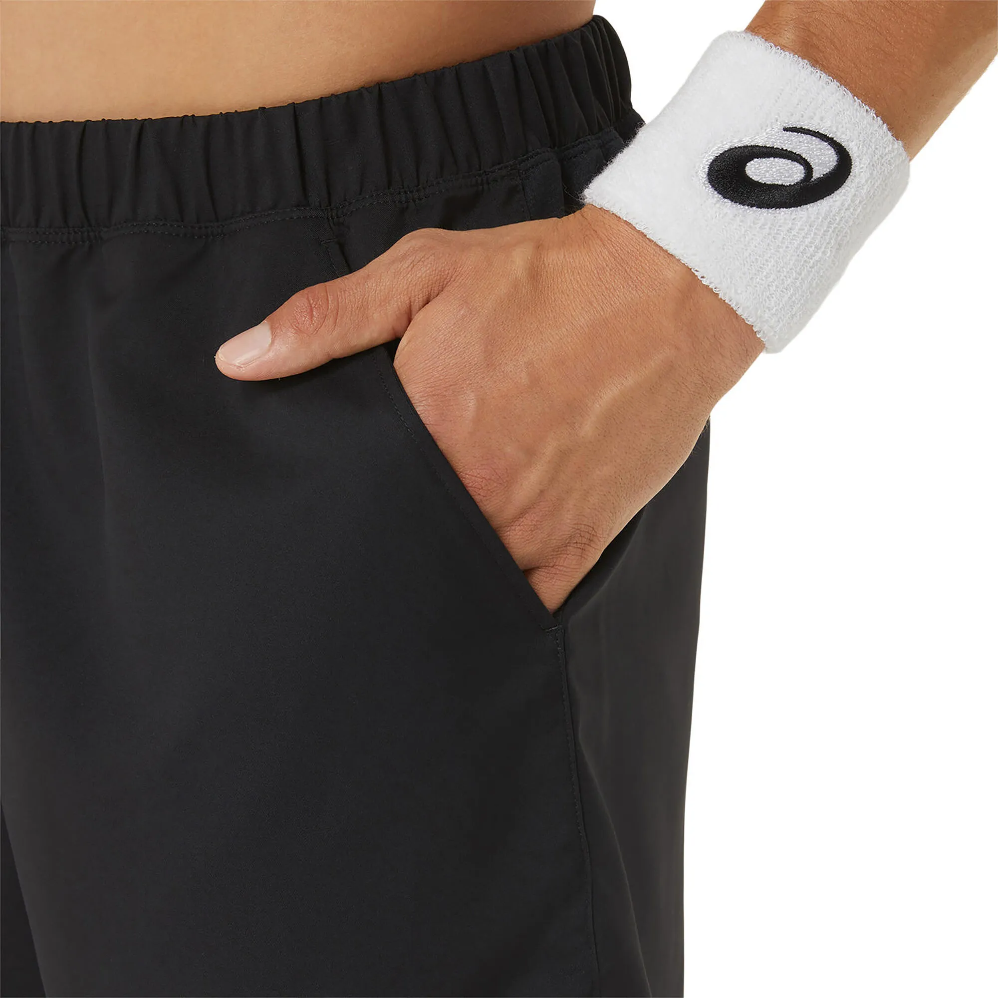 Asics Court 7in Short Pantaloncini Uomini - Nero 8 Asics Court 7in Short Pantaloncini Uomini - Nero - immagine 8