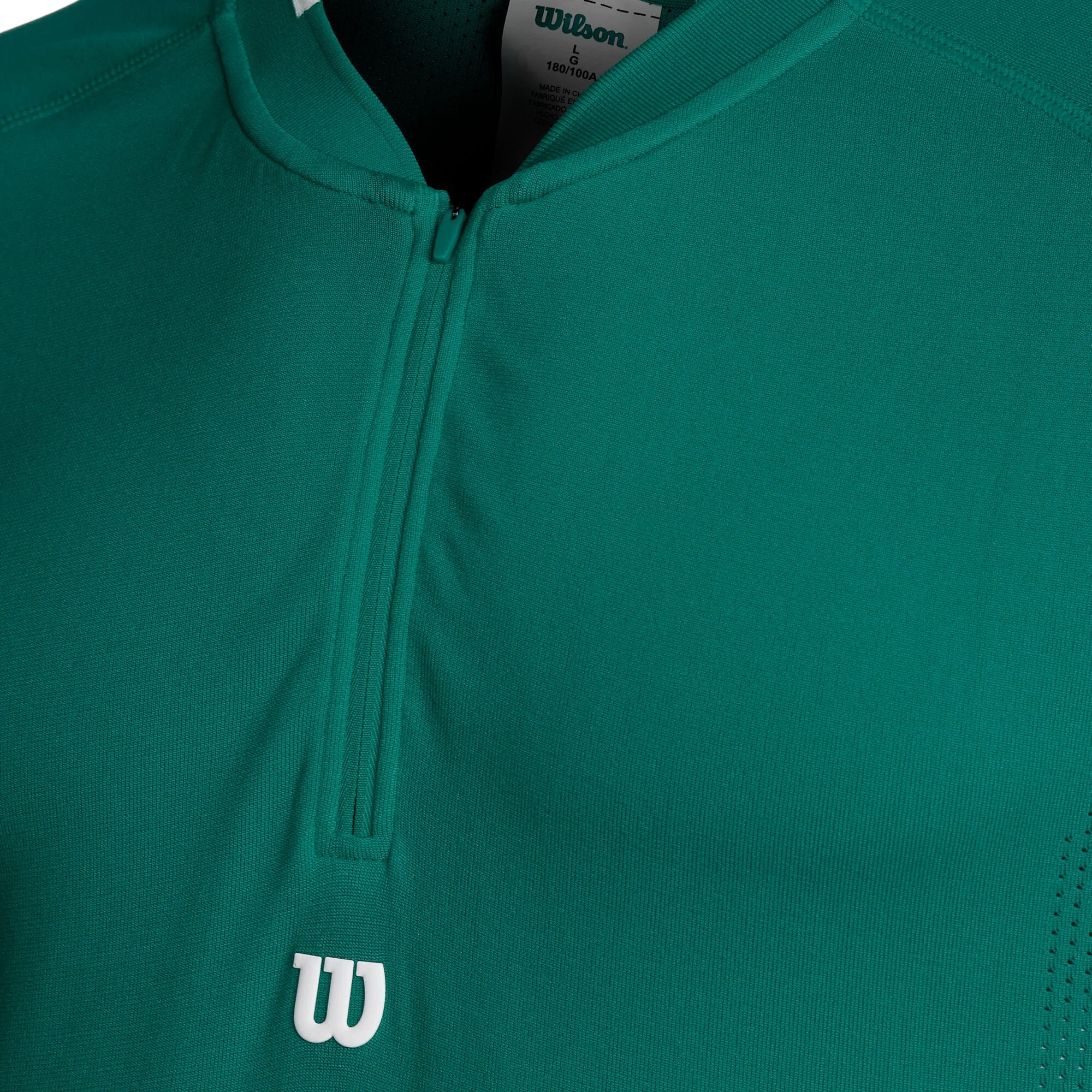 Wilson Players Seamless Zip Henley 2.0 Maglietta Uomini - Verde 5 Wilson Players Seamless Zip Henley 2.0 Maglietta Uomini - Verde - immagine 5