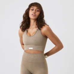 BJØRN BORG Borg Mid V Support Reggiseni Sportivi Donna - Beige -Negozio di articoli sportivi da tennis 05484000 13