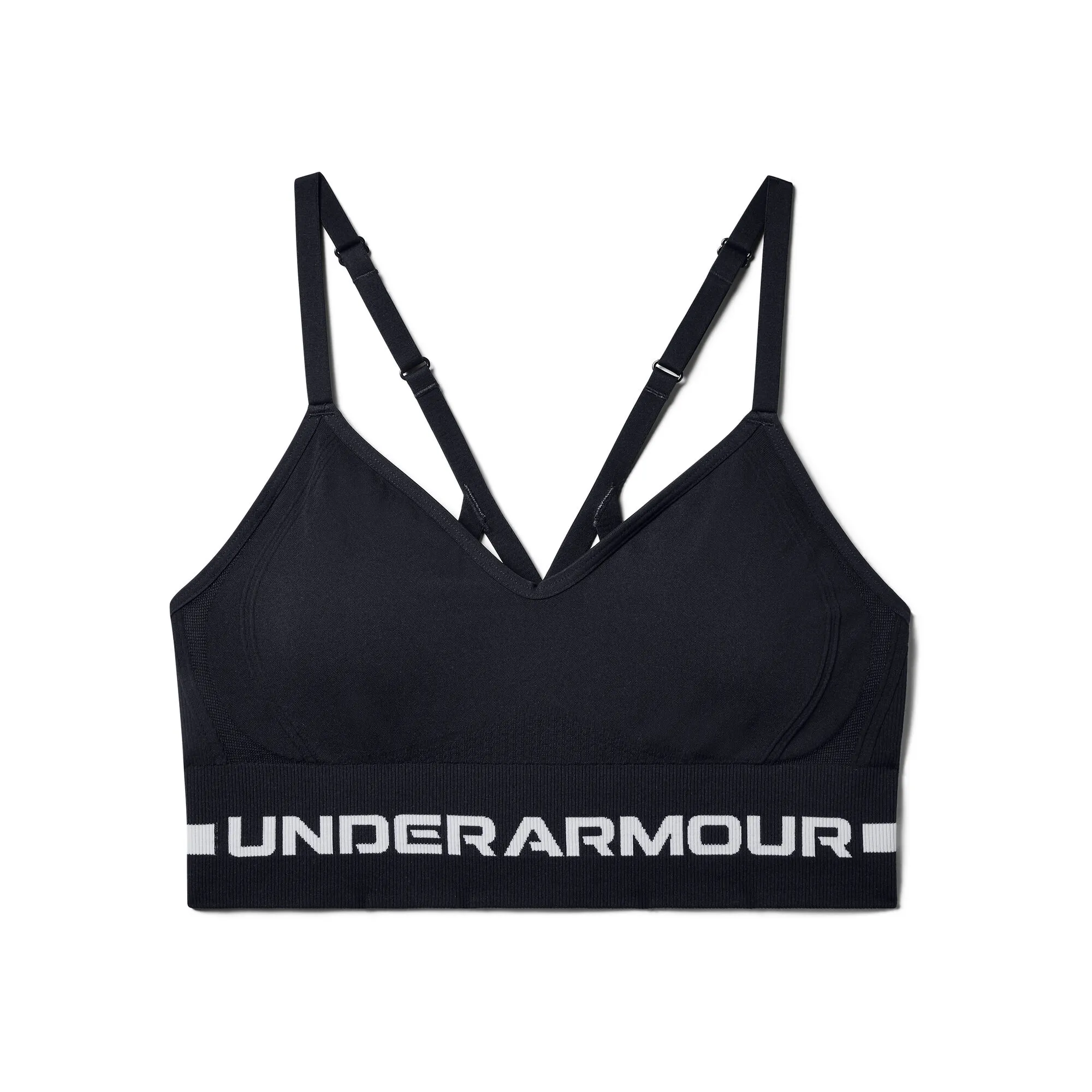 Under Armour Seamless Low Long Reggiseni Sportivi Donna - Nero, Grigio Chiaro 1 Under Armour Seamless Low Long Reggiseni Sportivi Donna - Nero, Grigio Chiaro