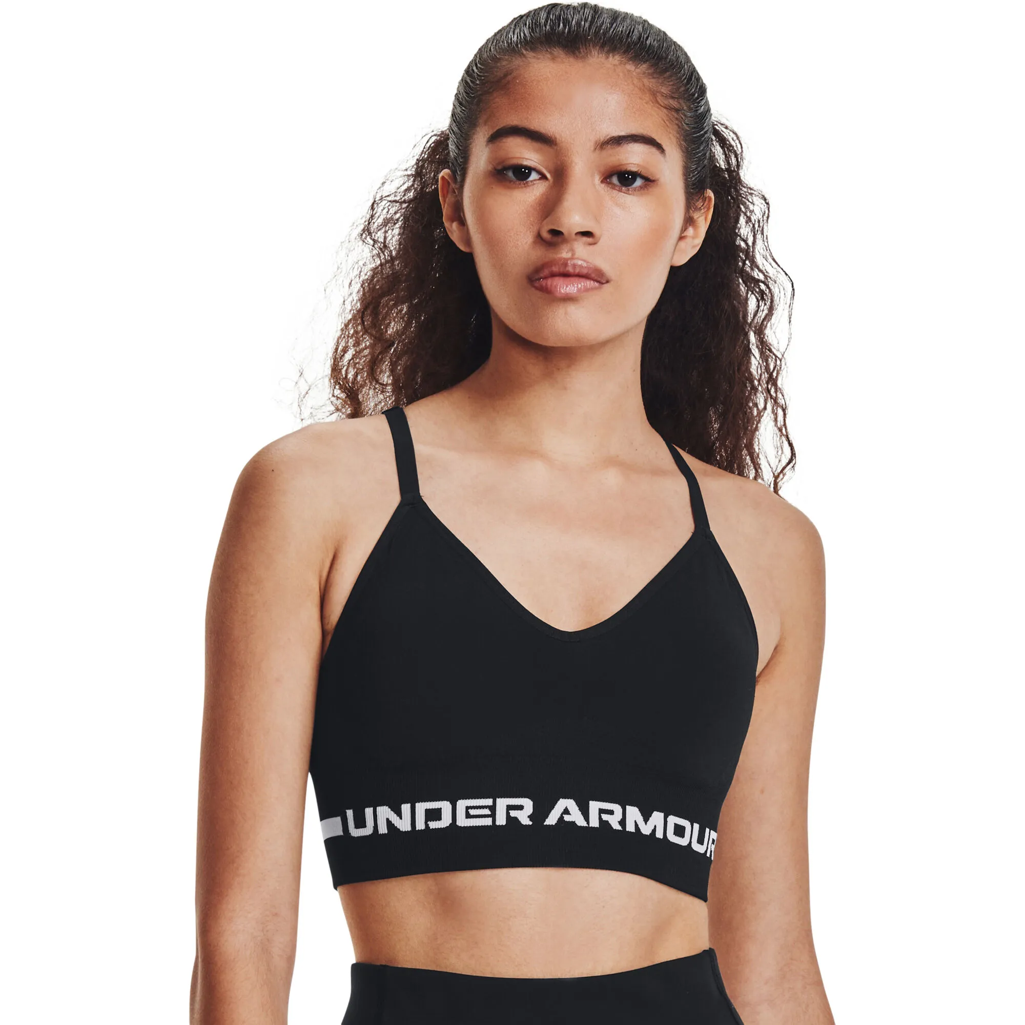 Under Armour Seamless Low Long Reggiseni Sportivi Donna - Nero, Grigio Chiaro 5 Under Armour Seamless Low Long Reggiseni Sportivi Donna - Nero, Grigio Chiaro - immagine 5