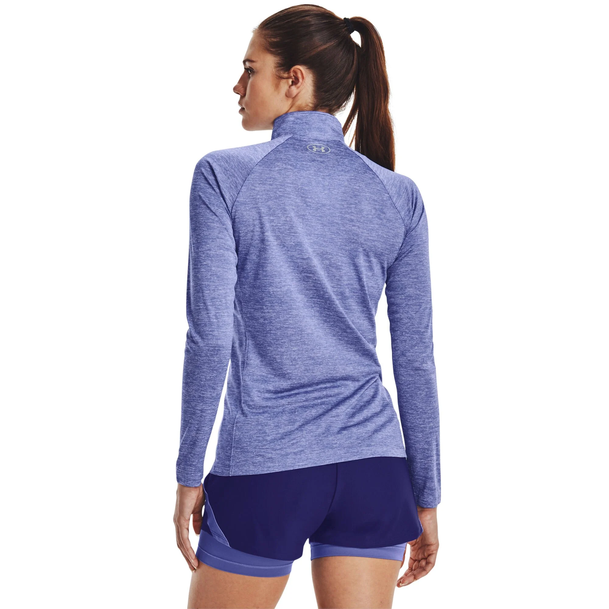 Under Armour Tech Half-Zip Warm Up Twist Manica Lunga Donna - Lilla 4 Under Armour Tech Half-Zip Warm Up Twist Manica Lunga Donna - Lilla - immagine 4