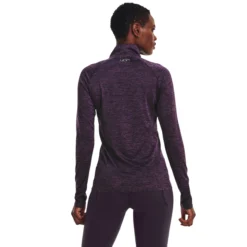 Under Armour Tech Half-Zip Warm Up Twist Manica Lunga Donna - Viola -Negozio di articoli sportivi da tennis 08474000 14