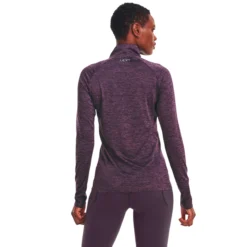 Under Armour Tech Half-Zip Warm Up Twist Manica Lunga Donna - Viola -Negozio di articoli sportivi da tennis 08474000 18