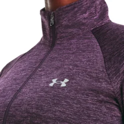 Under Armour Tech Half-Zip Warm Up Twist Manica Lunga Donna - Viola -Negozio di articoli sportivi da tennis 08474000 19