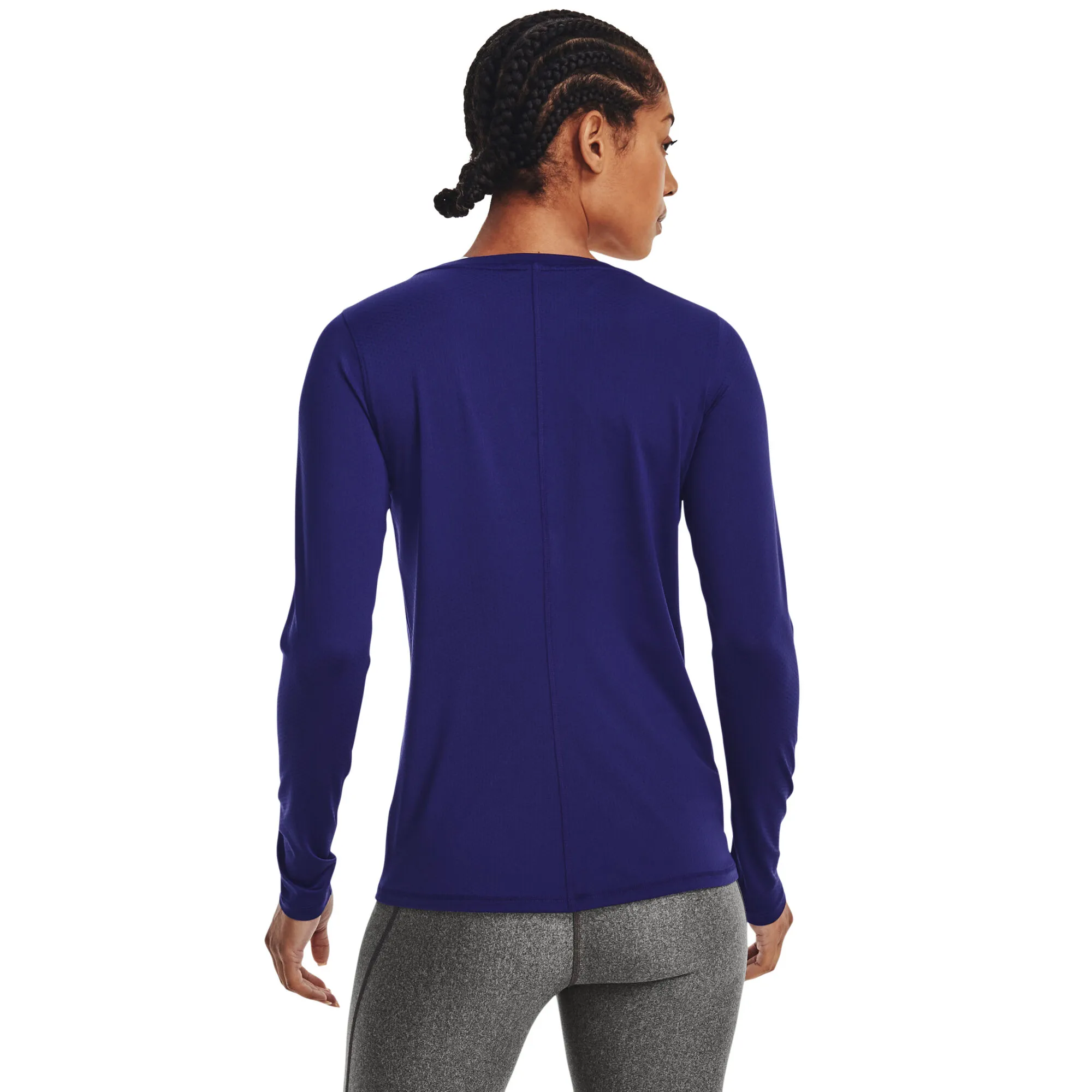 Under Armour Heatgear Manica Lunga Donna - Blu Scuro 4 Under Armour Heatgear Manica Lunga Donna - Blu Scuro - immagine 4